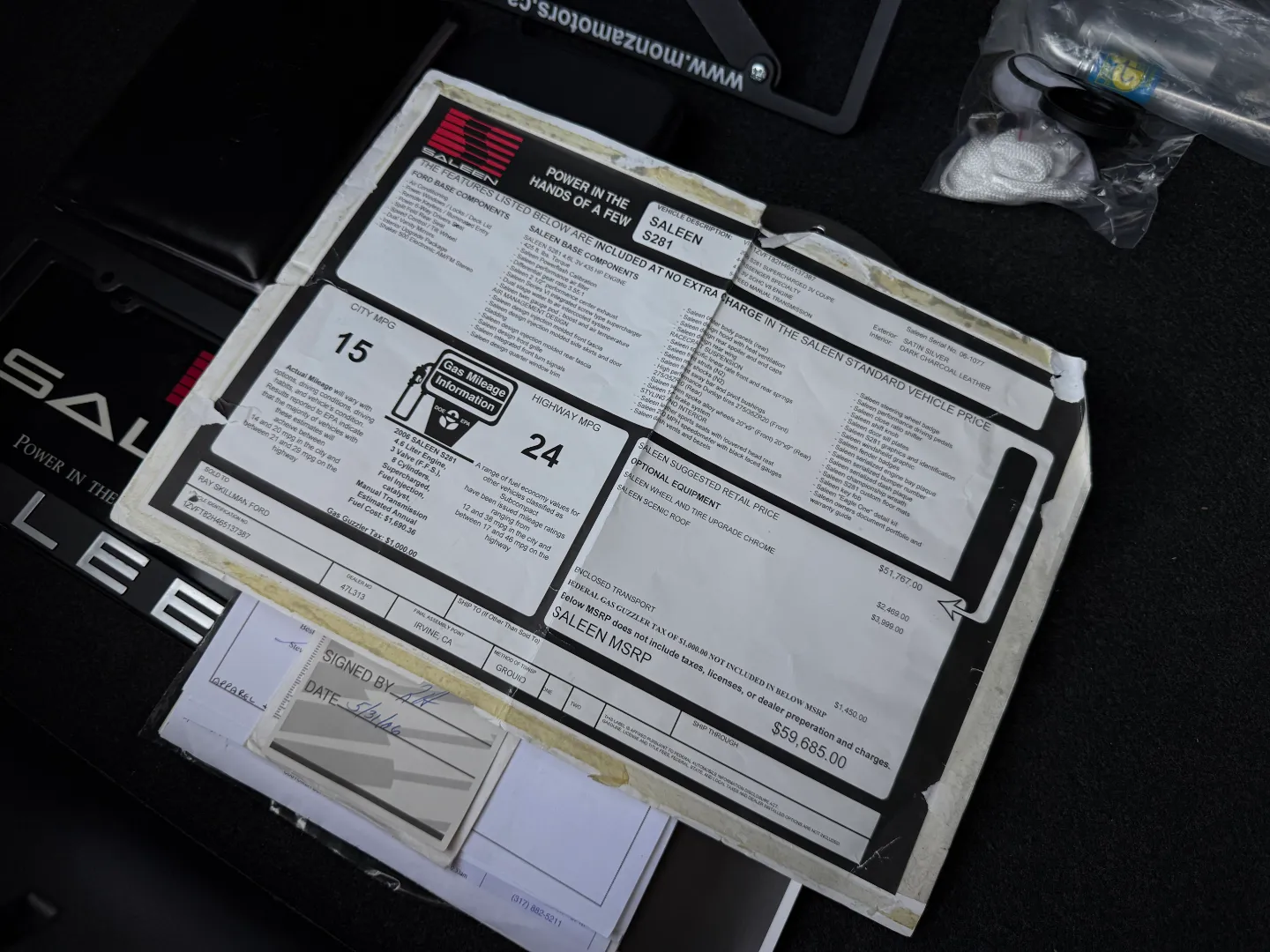 Ford Mustang Saleen S281 Scenic Roof Package Manual Coupe — photo 39